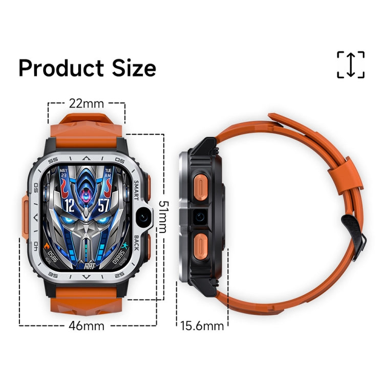 LOKMAT APPLLP 4 MAX 2.02-Inch Android 8.1 Full Network Wifi Card Bluetooth Smart Watch, 4G+64G(Silver), 4G+64G(Navy Blue) LOKMAT APPLLP 4 MAX 2.02-Inch Android 8.1 Full Network Wifi Card Bluetooth Smart Watch, 4G+64G(Silver), 4G+64G(Navy Blue)
